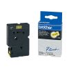 BROTHER TC-601 Laminated tape cassette black on yellow 12mm TC601