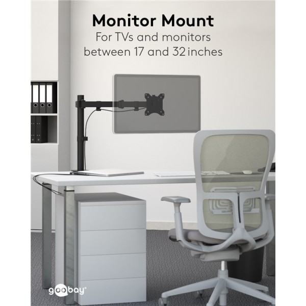 Nosilec za monitor Single Flex, 17 do 32 palcev (43-81 cm)