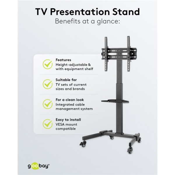 TV predstavitveno stojalo Basic (velikost L) 37 in 70 palcev (94–178 cm)