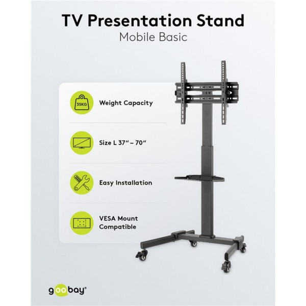 TV predstavitveno stojalo Basic (velikost L) 37 in 70 palcev (94–178 cm)