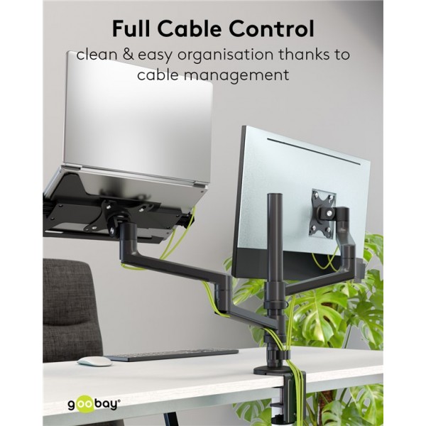 Deluxe držalo prenosnega računalnika za nosilec monitorja od 11,6 do 17,3 palca (29 - 44 cm) Deluxe držalo prenosnega računalnika za nosilec monitorja od 11,6 do 17,3 palca (29 - 44 cm)