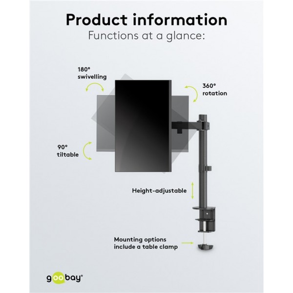 Nosilec za monitor Single Flex, 17 do 32 palcev (43-81 cm)