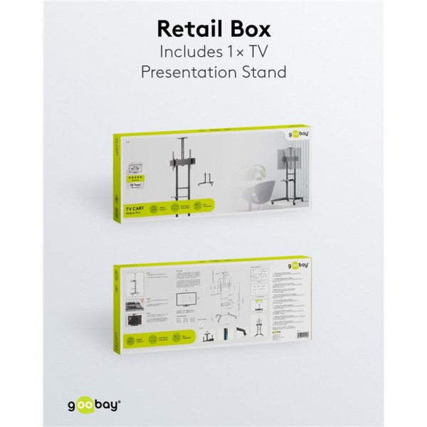 TV predstavitveno stojalo Pro (velikost L) 37 do 70 palcev (94–178 cm)