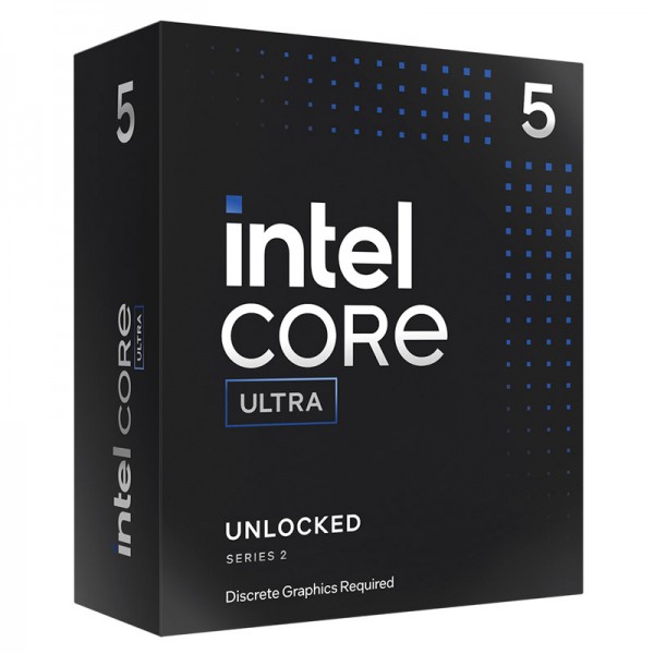 INTEL Core Ultra 5 245KF 4,2/5,2GHz 14c/14t 24MB LGA1851 125/159W brez hladilnika BOX procesor