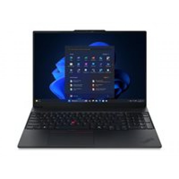 Prenosnik LENOVO ThinkPad E16 G3 s procesorjem Intel Core Ultra 5 135H, 16-palčnim WQXGA zaslonom, 16 GB RAM, 512 GB prostora za shranjevanje, integrirano UMA grafiko, Windows 11 Pro, v črni barvi, 3-letna garancija