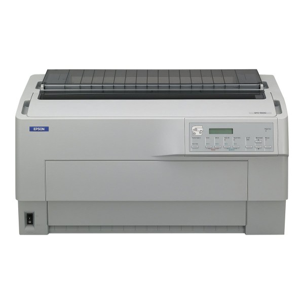 EPSON DFX 9000N črno-beli matrični tiskalnik, širina tiska 419,1 mm, 240 × 144 dpi, 9-iglični, 1550 znakov/s, paralelni, USB, LAN in serijski vmesnik.