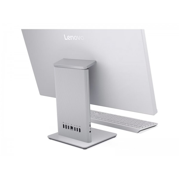LENOVO IdeaCentre AIO 27 vse-v-enem naprava z AMD Ryzen 5 7535HS, 27-palčnim IPS FHD zaslonom, 16 GB RAM, 512 GB SSD, integrirano grafiko (UMA), Windows 11 Home, v barvi Cloud Grey in 2-letno garancijo.