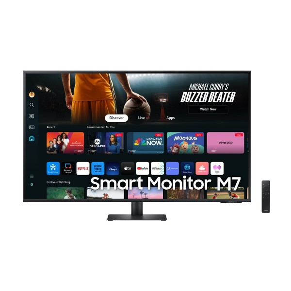SAMSUNG LS43DM702UUXDU 43-palčni VA 4K monitor, 60 Hz, 300 cd/m2, odzivnost 4 ms, HDR10, 2× HDMI 2.0, USB Type-C, USB-hub, Wi‑Fi 5