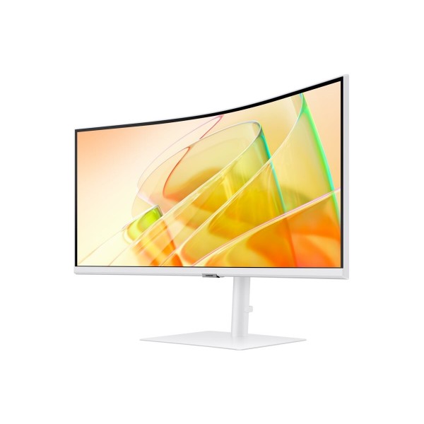 SAMSUNG LS34C650TAUX 34-palčni 21:9 ukrivljen 1000R, 3440×1440 VA-LED, 100 Hz, DisplayPort (DP)/HDMI/Thunderbolt 4 (USB-C) z 90 W napajanja, LAN, vgrajeni zvočniki, stojalo z nastavitvijo višine (HAS), VESA, White