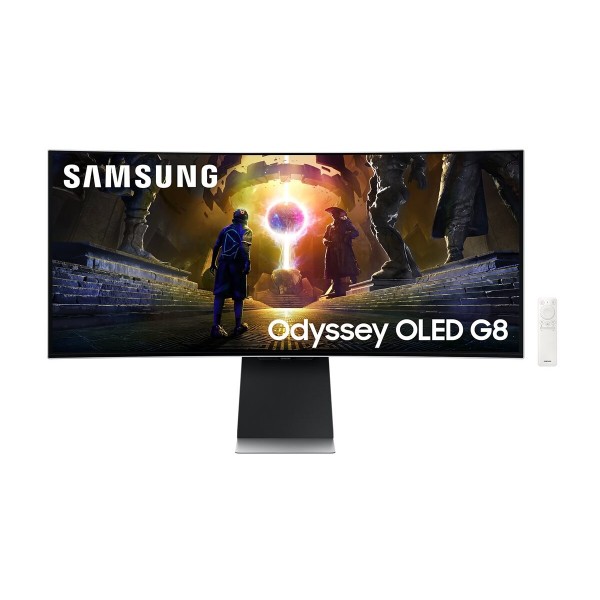 SAMSUNG LS34DG850SUXDU 34-palčni UWQHD ukrivljen Odyssey OLED G8 monitor, svetlost 250 cd/m2, odzivni čas 0,03 ms, 2x HDMI, 2x USB