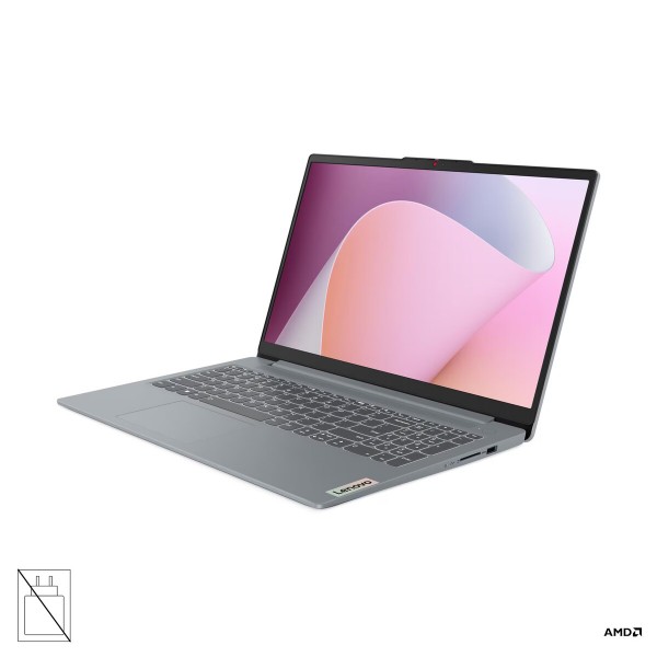 LENOVO IdeaPad Slim 3 prenosnik, AMD Ryzen 5 40, 15,6" FHD, 16 GB RAM, 512 GB SSD, UMA grafika, DOS, arctic grey, 2-letna garancija, brez napajalnika