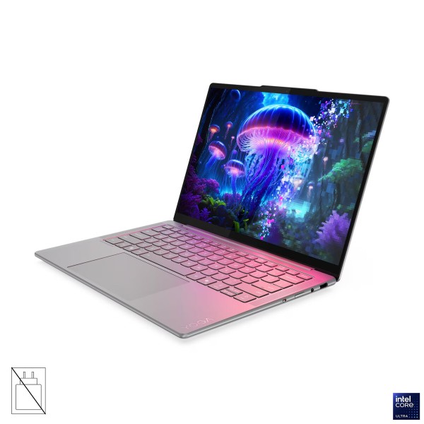 LENOVO Yoga Slim 7 Aura Edition, Intel Core Ultra 7 258V, 14-palčni 2.8K WQXGA+ OLED zaslon, multi-touch, 32 GB RAM, 1 TB prostora za shranjevanje, UMA grafika, Windows 11 Home, Luna Grey, 3-letna garancija, brez napajalnika