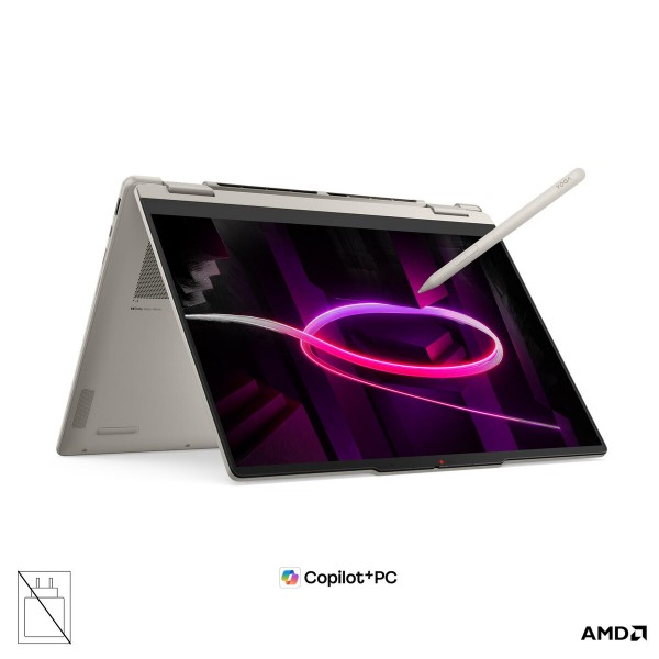 LENOVO Yoga 7 2-v-1 prenosnik, AMD Ryzen AI 7 445, 14" WUXGA, 24 GB RAM, 1 TB, UMA grafika, Windows 11 Home, barva Seashell, 3-letna garancija, brez napajalnika