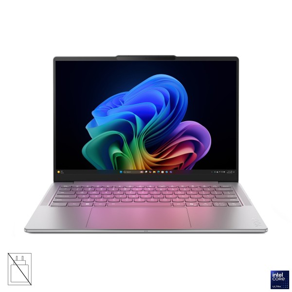 LENOVO Yoga Slim 7 Aura Edition, Intel Core Ultra 7 258V, 14-palčni 2.8K WQXGA+ OLED zaslon, multi-touch, 32 GB RAM, 1 TB prostora za shranjevanje, UMA grafika, Windows 11 Home, Luna Grey, 3-letna garancija, brez napajalnika