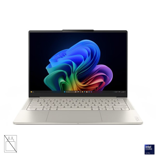 LENOVO Yoga Slim 7i Aura Edition prenosnik, Intel Core Ultra 5 226V, 14" 2.8K WQXGA+ OLED, 16 GB RAM, 512 GB SSD, integrirana grafika (UMA), Windows 11 Home, barva Seashell, 3-letna garancija, brez napajalnika