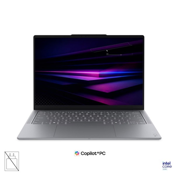 LENOVO Yoga Slim 7 Aura Edition prenosnik, Intel Core Ultra 7 256V, 14" 2.8K WQXGA+, 16 GB RAM, 1 TB SSD, UMA, Windows 11 Home, Luna Grey, 3-letna garancija, brez napajalnika