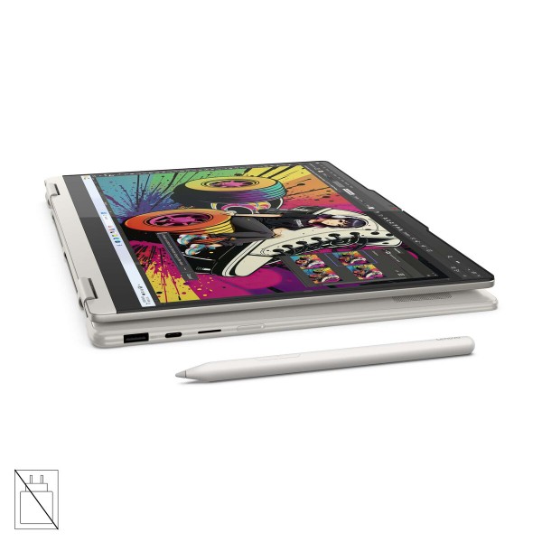 LENOVO Yoga 7 2-v-1 prenosnik, AMD Ryzen AI 5 340, 14-palčni WUXGA OLED z večdotikovnim zaslonom (MT), 24 GB RAM, 1 TB, integrirana grafika (UMA), Windows 11 Home (W11H), Seashell, 3-letna garancija, brez napajalnika