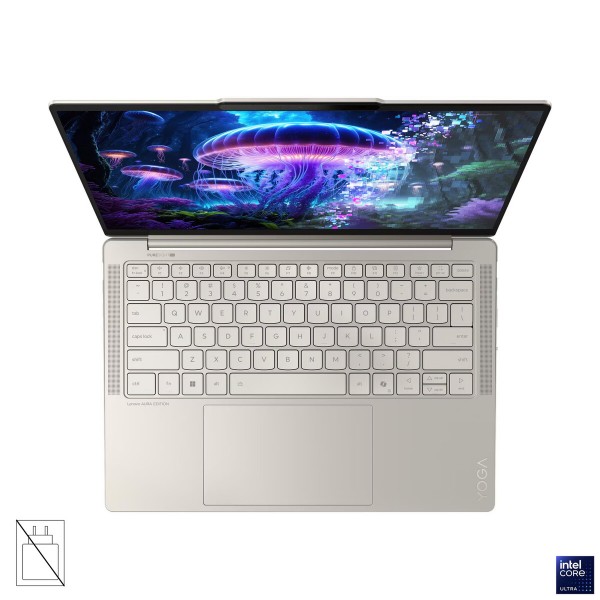 LENOVO Yoga Slim 7i Aura Edition prenosnik, Intel Core Ultra 5 226V, 14" 2.8K WQXGA+ OLED, 16 GB RAM, 512 GB SSD, integrirana grafika (UMA), Windows 11 Home, barva Seashell, 3-letna garancija, brez napajalnika