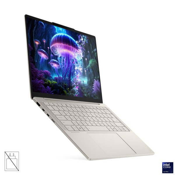 LENOVO Yoga Slim 7i Aura Edition prenosnik, Intel Core Ultra 5 226V, 14" 2.8K WQXGA+ OLED, 16 GB RAM, 512 GB SSD, integrirana grafika (UMA), Windows 11 Home, barva Seashell, 3-letna garancija, brez napajalnika