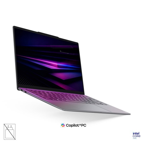 LENOVO Yoga Slim 7 Aura Edition prenosnik, Intel Core Ultra 7 256V, 14" 2.8K WQXGA+, 16 GB RAM, 1 TB SSD, UMA, Windows 11 Home, Luna Grey, 3-letna garancija, brez napajalnika