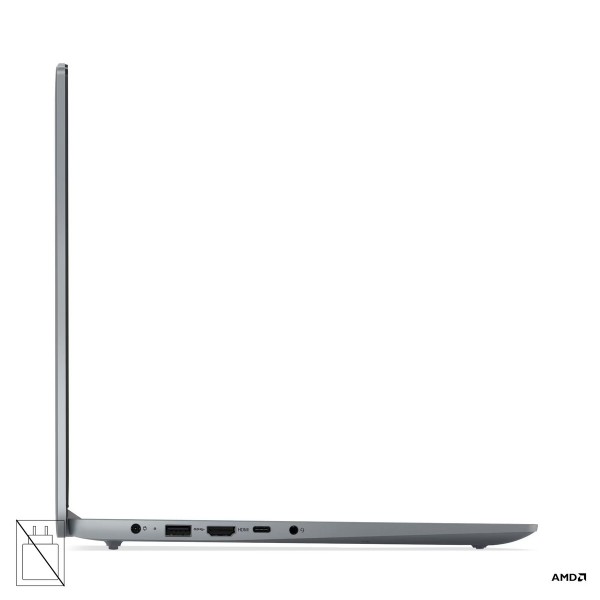 Prenosnik LENOVO IdeaPad Slim 3 z AMD Ryzen 7 5825U, 15,6-palčnim FHD zaslonom, 16 GB RAM, 512 GB SSD, integrirano grafiko (UMA), Windows 11 Home, v barvi Arctic Grey, 3-letna garancija, brez napajalnika