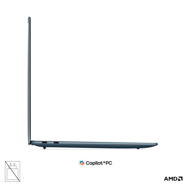LENOVO Yoga Slim 7 prenosnik AMD Ryzen AI 7 445, 14" 2.8K WQXGA+ OLED, 32 GB, 1 TB, integrirana grafika (UMA), Windows 11 Home, tidal teal, 3-letna garancija, brez napajalnika