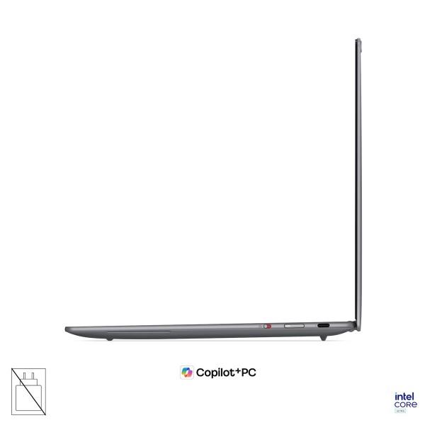 LENOVO Yoga Slim 7 Aura Edition prenosnik, Intel Core Ultra 7 256V, 14" 2.8K WQXGA+, 16 GB RAM, 1 TB SSD, UMA, Windows 11 Home, Luna Grey, 3-letna garancija, brez napajalnika