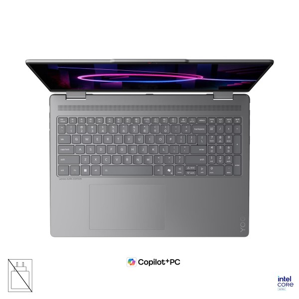 LENOVO Yoga 7 prenosnik 2-v-1, Intel Core Ultra 7 355, 16-palčni WUXGA OLED (multi-touch), 32 GB RAM, 1 TB SSD, UMA grafika, Windows 11 Home, Luna Grey, 3-letna garancija, brez napajalnika LENOVO Yoga 7 prenosnik 2-v-1, Intel Core Ultra 7 355, 16-palčni WUXGA OLED (multi-touch), 32 GB RAM, 1 TB SSD, UMA grafika, Windows 11 Home, Luna Grey, 3-letna garancija, brez napajalnika