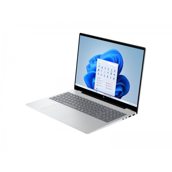 HP OmniBook 7 AI 16-ay0000nmx prenosnik Intel Core Ultra 7 255H, 16-palčni 2.5K zaslon, 32 GB LPDDR5X, 1 TB PCIe SSD, Windows 11 Pro, Glacier Silver, brez adapterja, 3-letna garancija