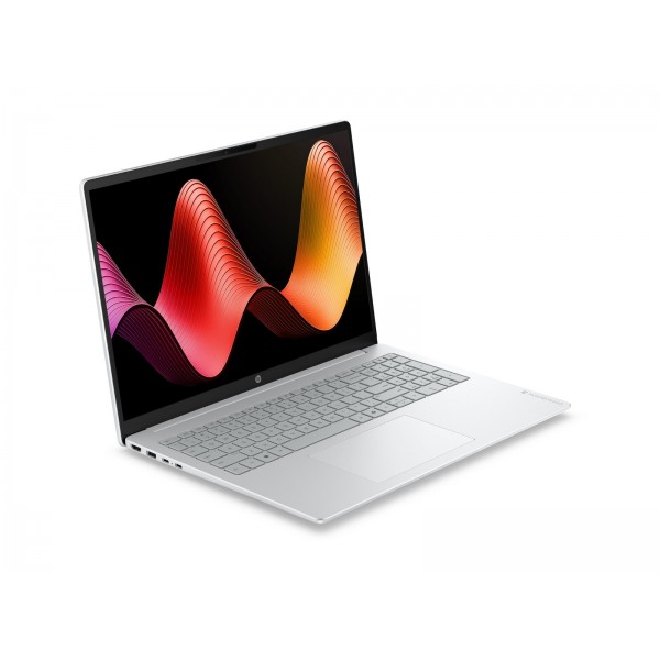 HP OmniBook 3 16-by0022nmx prenosnik z AMD Ryzen 5 40, 16-palčnim 2K zaslonom, 16 GB LPDDR5 pomnilnika, 512 GB PCIe SSD, grafično kartico AMD Radeon 610M, FreeDOS 3.0, v barvi Glacier Silver