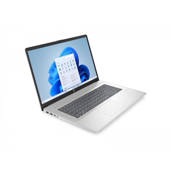 HP prenosnik 17-cp2040nm, AMD Ryzen 5 7520U, 17,3-palčni FHD zaslon z mat površino proti bleščanju, 16 GB LPDDR5 RAM, 512 GB PCIe SSD, AMD Radeon Graphics, FreeDOS 3.0, Natural Silver, 3-letna garancija