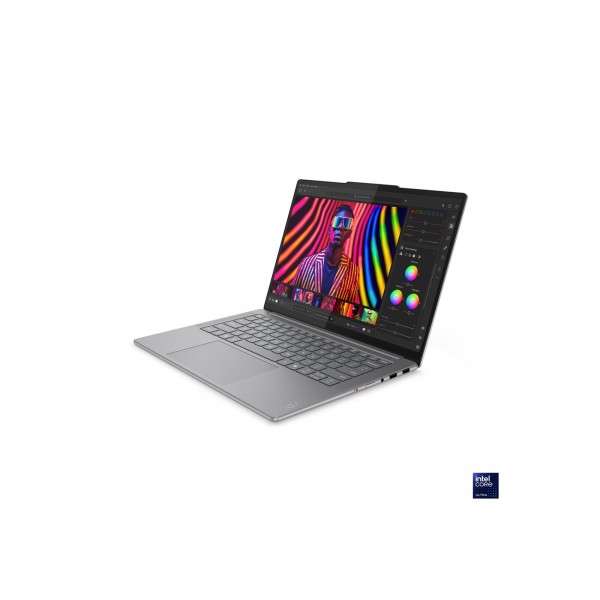 LENOVO Yoga Pro 7 Aura Edition prenosnik z Intel Core Ultra 7 255H, 14,5-palčnim 3K OLED zaslonom na dotik (120 Hz), 32 GB RAM, 1 TB SSD, integrirano grafiko (UMA), Windows 11 Home, Luna Grey, 2 leti garancije