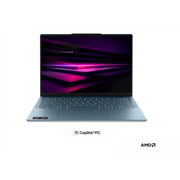 LENOVO Yoga Slim 7 prenosnik AMD Ryzen AI 7 445, 14" 2.8K WQXGA+ OLED, 32 GB, 1 TB, integrirana grafika (UMA), Windows 11 Home, tidal teal, 3-letna garancija