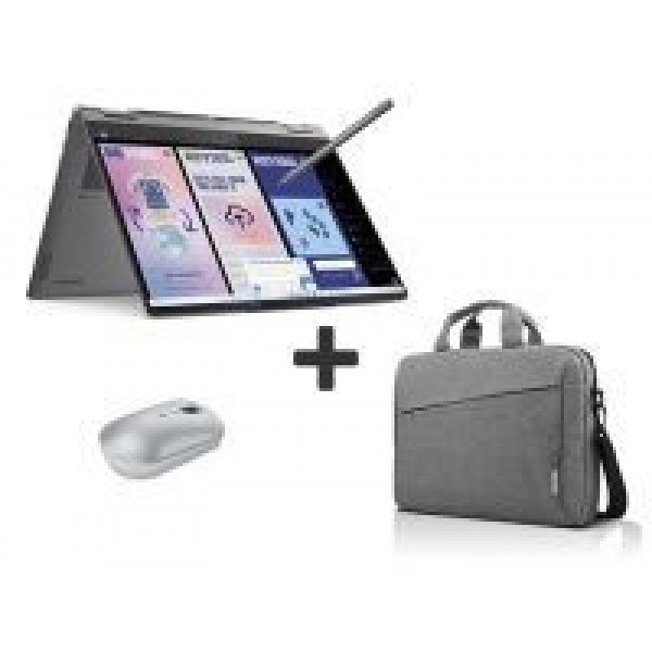 Paket LENOVO Yoga 7 2-v-1 (Intel Core Ultra 5 226V, 14", 16 GB RAM, 512 GB SSD, Windows 11 Home) + LENOVO 540 USB-C brezžična miška + LENOVO T210 siva