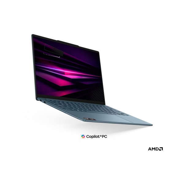 LENOVO Yoga Slim 7 prenosnik AMD Ryzen AI 7 445, 14" 2.8K WQXGA+ OLED, 32 GB, 1 TB, integrirana grafika (UMA), Windows 11 Home, tidal teal, 3-letna garancija