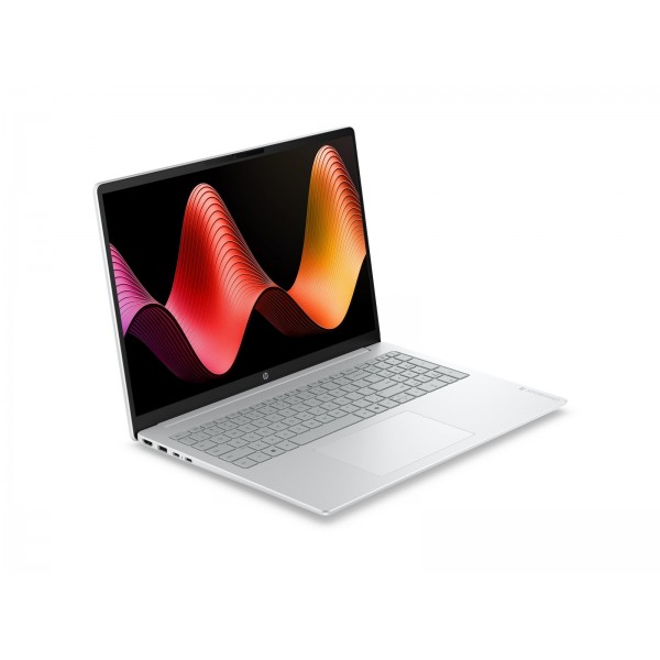 HP OmniBook 3 16-by0022nmx prenosnik z AMD Ryzen 5 40, 16-palčnim 2K zaslonom, 16 GB LPDDR5 pomnilnika, 512 GB PCIe SSD, grafično kartico AMD Radeon 610M, FreeDOS 3.0, v barvi Glacier Silver