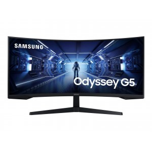 SAMSUNG LC34G55TWWPXEN 34-palčni UWQHD VA zaslon, 165 Hz, svetlost 250 cd/m², kontrast 2500:1, DisplayPort.