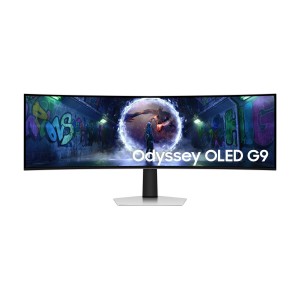 SAMSUNG LS49DG934SUXEN ODYSSEY OLED G9 G93SC — 49-palčni DWQHD (5120x1440) QD-OLED zaslon, 240 Hz, odzivni čas 0,03 ms, ukrivljenost 1800R, mat površina proti bleščanju, HDR10