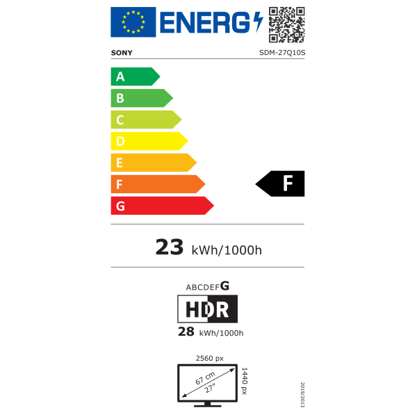 SONY INZONE M10S 27-palčni QHD OLED gaming monitor, 0,03 ms, 480 Hz.
