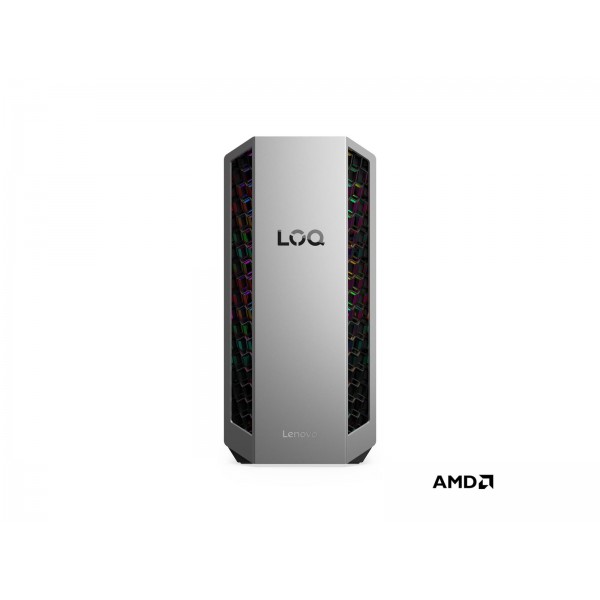 LENOVO LOQ Tower: AMD Ryzen 7 8745HX, 32 GB RAM, 1 TB prostora za shranjevanje, grafična kartica AMD Radeon RX 9060 XT, operacijski sistem DOS, barva luna grey, 2-letna garancija.
