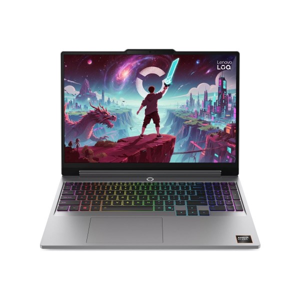 LENOVO LOQ prenosnik, AMD Ryzen 7 250, 15,3-palčni WUXGA zaslon, 32 GB RAM, 1 TB SSD, NVIDIA GeForce RTX 5070, Windows 11 Home, Luna Grey, 3-letna garancija