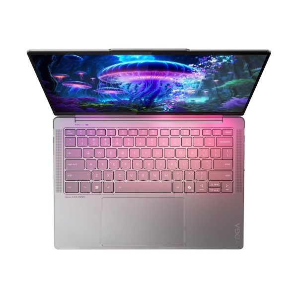 LENOVO Yoga Slim 7 Aura Edition, Intel Core Ultra 7 258V, 14-palčni 2.8K WQXGA+ OLED zaslon, multi-touch, 32 GB RAM, 1 TB prostora za shranjevanje, UMA grafika, Windows 11 Home, Luna Grey, 3-letna garancija, brez napajalnika