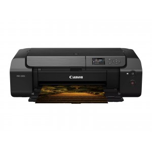 CANON PIXMA PRO-200S barvni brizgalni tiskalnik, format A3 Plus, čas tiskanja približno 2,83 min/stran (črno-belo) in 1,5 min/stran (barvno), kapaciteta 100 listov, povezljivost LAN, Wi-Fi in USB.