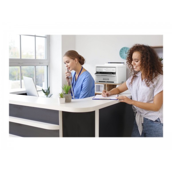 EPSON WorkForce Pro WF-M5399DW črno-beli brizgalni tiskalnik A4, samodejni dvostranski tisk, 1200 x 2400 dpi, 25 strani/min, kapaciteta 330 listov, USB, LAN, Wi-Fi