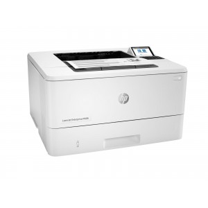 HP LaserJet Enterprise M406dn črno-beli laserski tiskalnik A4 s 1200 x 1200 DPI, hitrostjo tiskanja do 40 strani/min, predalom za 350 listov, samodejnim dvostranskim tiskom ter USB in LAN povezljivostjo.