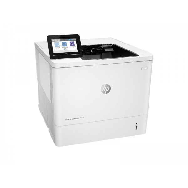 HP LaserJet Enterprise M612dn enobarvni laserski tiskalnik A4 s samodejnim obojestranskim tiskanjem, ločljivost 1200 x 1200 dpi, hitrost 71 strani/min, kapaciteta 650 listov, vmesnika USB in LAN.