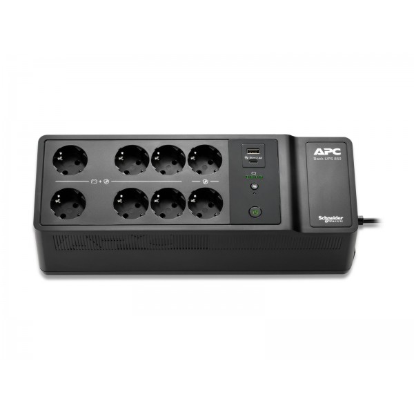 APC Back-UPS 850VA, 230 V, s polnilnimi priključki USB Type-C in USB Type-A