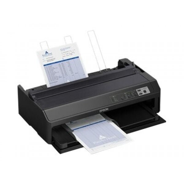 EPSON FX 2190IIN črno-beli matrični tiskalnik, za zvitek, 21.6 cm, 406.4 mm širina, 420 × 364 mm, 240 × 144 dpi, 9-pin, 738 znakov/s, vzporedni, USB, LAN, serijski