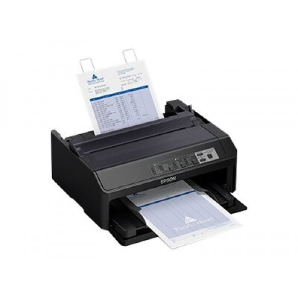 EPSON LQ-590IIN tiskalnik matrični, mono (črno-beli), za papir v roli 21,6 cm (JIS B4), širina 254 mm, ločljivost 360×180 dpi, 24 igel; povezave: paralelna, USB 2.0, LAN, serijska