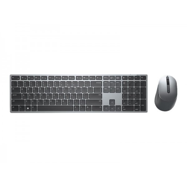 DELL brezžična tipkovnica in miška KM7321W - Titanium Grey
